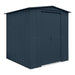 Global 6x6 Anthracite  Metal Apex Shed - Chestnut Mill