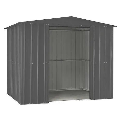 Global 8x3 Anthracite Grey Metal Apex  Shed - Chestnut Mill