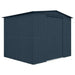 Global 8x8 Anthracite  Metal Apex Shed - Chestnut Mill