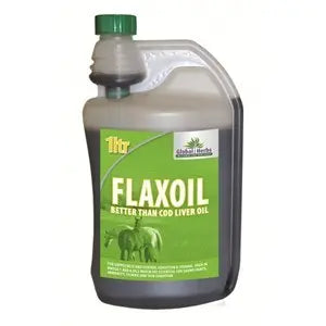 Global Herbs Flax Oil - 1 L - Chestnut Mill