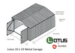 Global Metal Garage 10 x 19 - Chestnut Mill