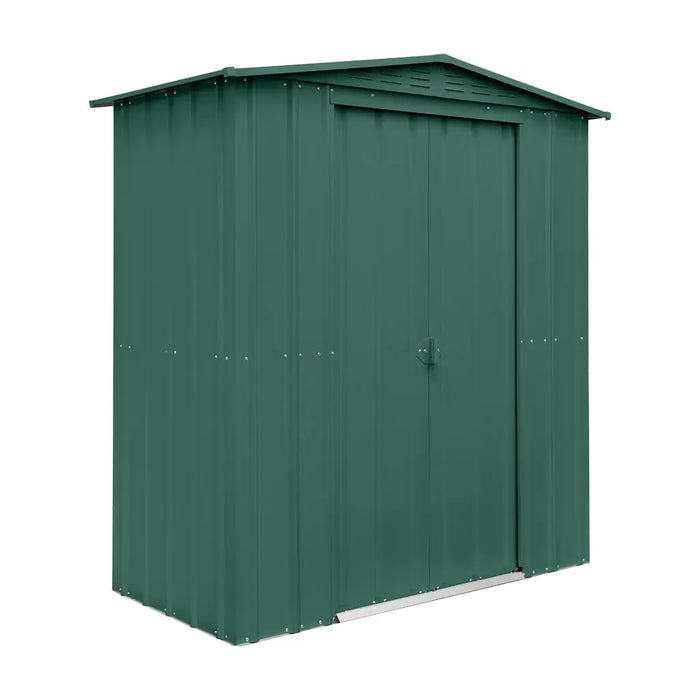 Global 6x3 Heritage Green Metal Apex Shed - Chestnut Mill