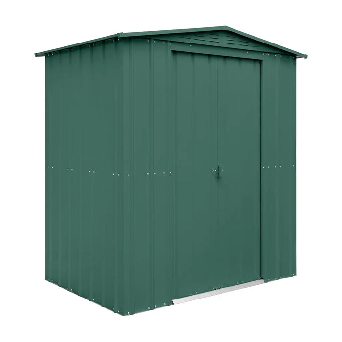 Global 6x4 Heritage Green Metal Apex Shed - Chestnut Mill