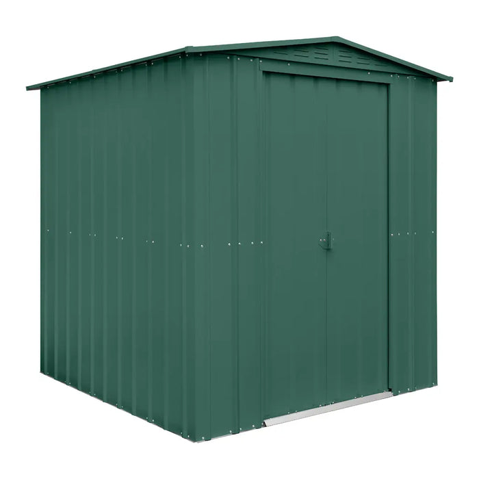 Global 6x5 Heritage Green Metal Apex Shed - Chestnut Mill