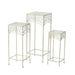 HAMPTON SIDE TABLES - SET OF 3 CREAM - Cream Ascalon