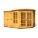 Hampton Summerhouse with side shed - 7'x11' - Chestnut Mill