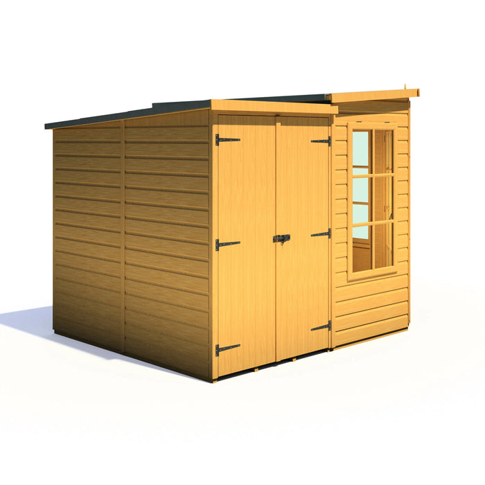 Hampton Summerhouse with side shed - 7'x11' - Chestnut Mill