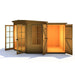 Hampton Summerhouse with side shed - 8'x11' - Chestnut Mill