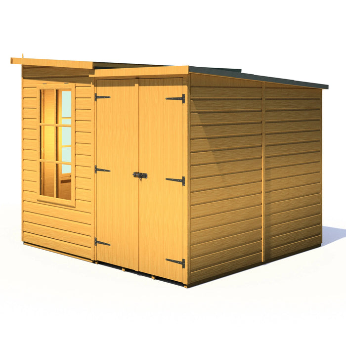 Hampton Summerhouse with side shed - 8'x11' - Chestnut Mill