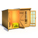 Hampton Summerhouse with side shed - 8'x11' - Chestnut Mill