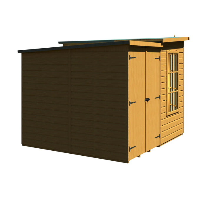 Hampton Summerhouse with side shed - 8'x11' - Chestnut Mill