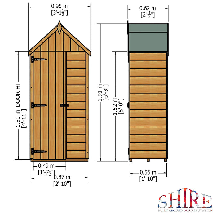 Handy Tool Store 3' X 2' - Chestnut Mill