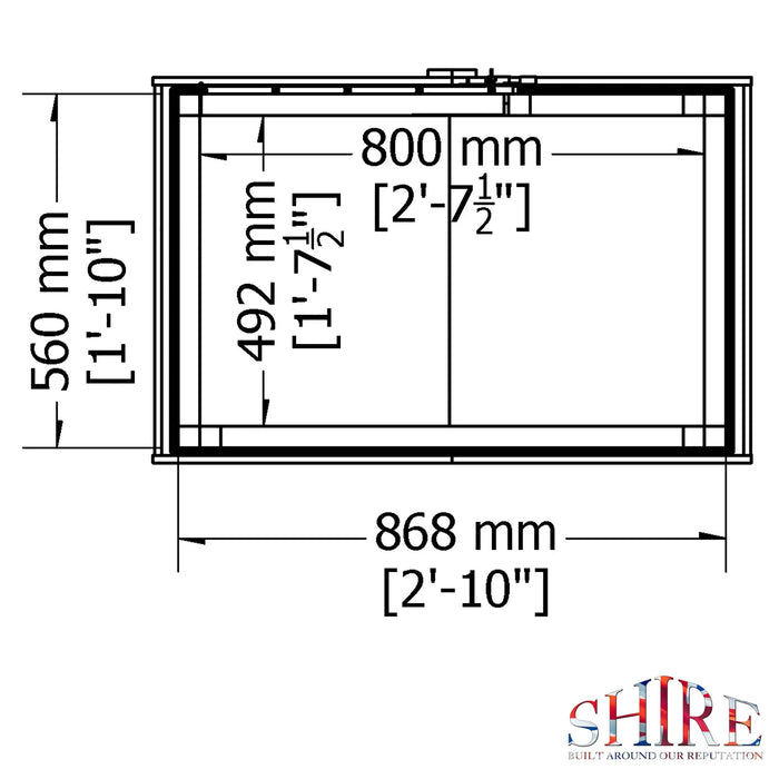 Handy Tool Store 3' X 2' - Chestnut Mill