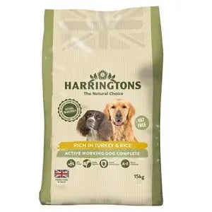 Harringtons Dog Active Worker Turkey - 15 kg - Chestnut Mill