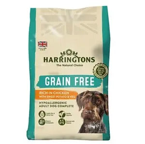 Harringtons Dog Grain Free Chicken & Sweet Potato - 15kg - Chestnut Mill