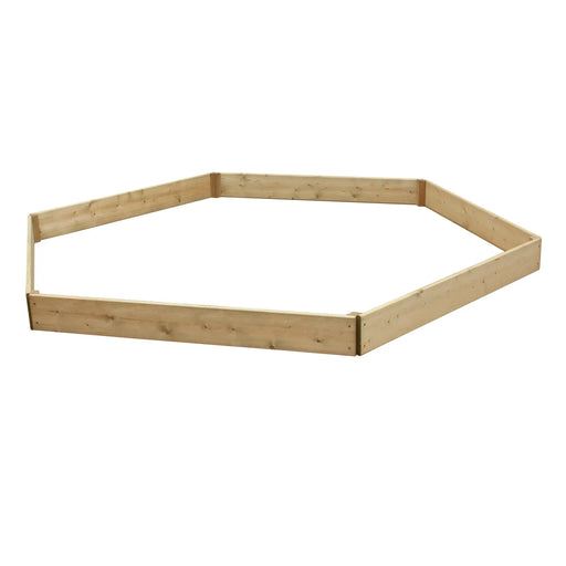 Hexagonal Raised Bed 15 cm High, 120cm each side - Chestnut Mill