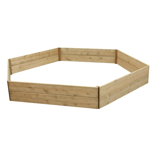 Hexagonal Raised Bed 30 cm High, 120cm each side - Chestnut Mill