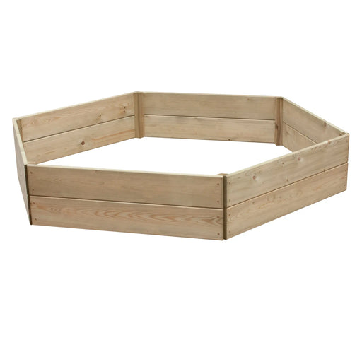 Hexagonal Raised Bed 30 cm High, 90cm each side - Chestnut Mill