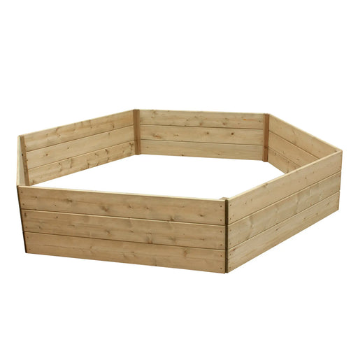 Hexagonal Raised Bed 45 cm High, 120cm each side - Chestnut Mill