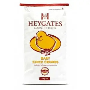 Heygates Baby Chick Crumbs + Coccidiostat - 20 kg - Chestnut Mill