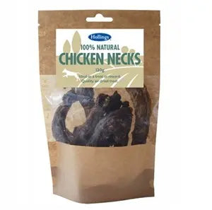 Hollings 100% Nat Chicken Necks 8x120g - Chestnut Mill