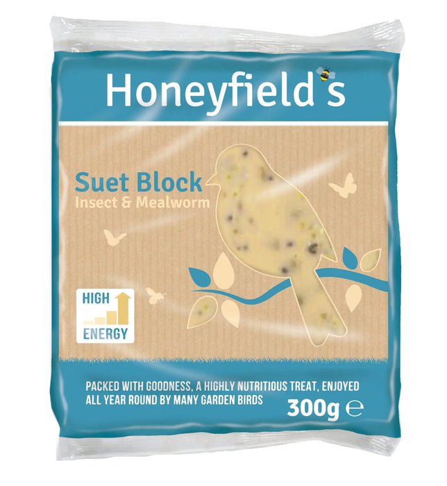 Honeyfield Suet MealWorm Insect Blocks - 10x 300g - Chestnut Mill