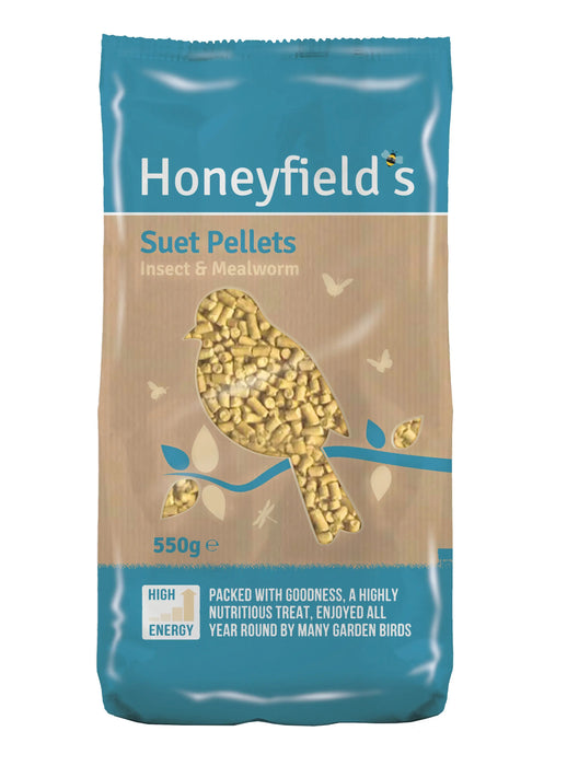 Honeyfield Suet MealWorm Insect Pellets - Various Pack Sizes - Chestnut Mill