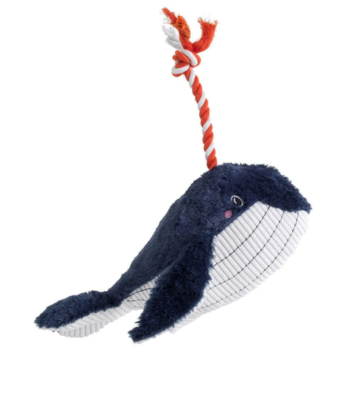 House of Paws Under the Sea Blue Whale Dog Toy - Chestnut Mill