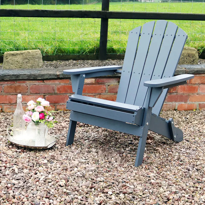 JASMINE FOLDING CHAIR - DARK GREY - Chestnut Mill