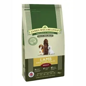 James Wellbeloved Dog Adult Lamb & Veg Grain Free - 10kg - SEPTEMBER SPECIAL OFFER - 28% OFF - Chestnut Mill