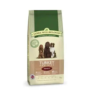 James Wellbeloved Dog Adult Turkey & Rice - Various Sizes - SEPTEMBER SPECIAL OFFER - 11% OFF - Chestnut Mill