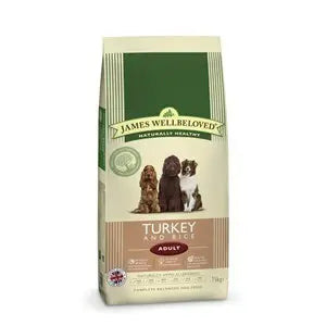 James Wellbeloved Dog Adult Turkey & Rice - Various Sizes - SEPTEMBER SPECIAL OFFER - 11% OFF - Chestnut Mill