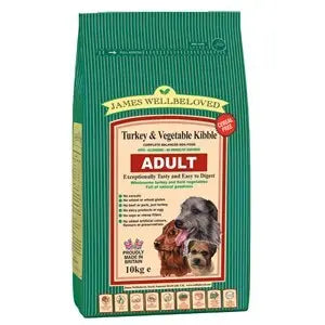 James Wellbeloved Dog Adult Turkey & Veg Grain Free - Various Sizes - SEPTEMBER SPECIAL OFFER - 28% OFF - Chestnut Mill