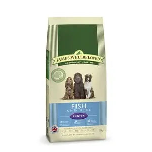 James Wellbeloved Dog Senior Fish & Rice - Various Sizes - SEPTEMBER SPECIAL OFFER - 11% OFF - Chestnut Mill