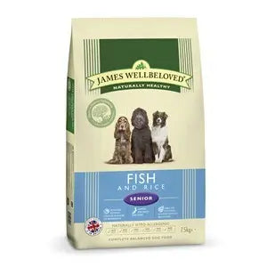 James Wellbeloved Dog Senior Fish & Rice - Various Sizes - SEPTEMBER SPECIAL OFFER - 11% OFF - Chestnut Mill