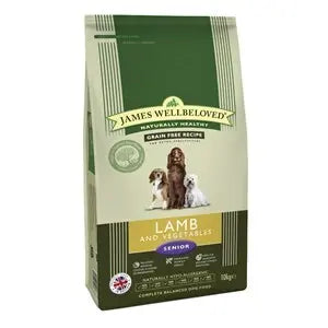 James Wellbeloved Dog Senior Lamb & Veg Grain Free  - Various Sizes - SEPTEMBER SPECIAL OFFER - 28% OFF - Chestnut Mill