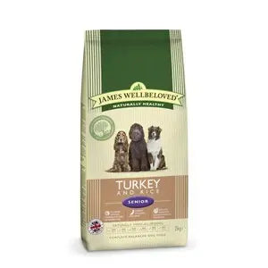 James Wellbeloved Dog Senior Turkey & Rice   - Various Sizes - SEPTEMBER SPECIAL OFFER - 11% OFF - Chestnut Mill