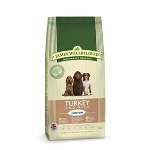 James Wellbeloved Junior Dog Turkey & Rice  - Various Sizes - SEPTEMBER SPECIAL OFFER - 11% OFF - Chestnut Mill