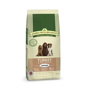 James Wellbeloved Junior Dog Turkey & Rice  - Various Sizes - SEPTEMBER SPECIAL OFFER - 11% OFF - Chestnut Mill