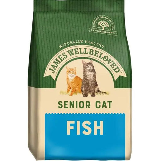 James Wellbeloved Ocean White Fish & Rice Dry Food for Senior Cats - Various Sizes - AUGUST SPECIAL OFFER - 27% OFF James Wellbeloved