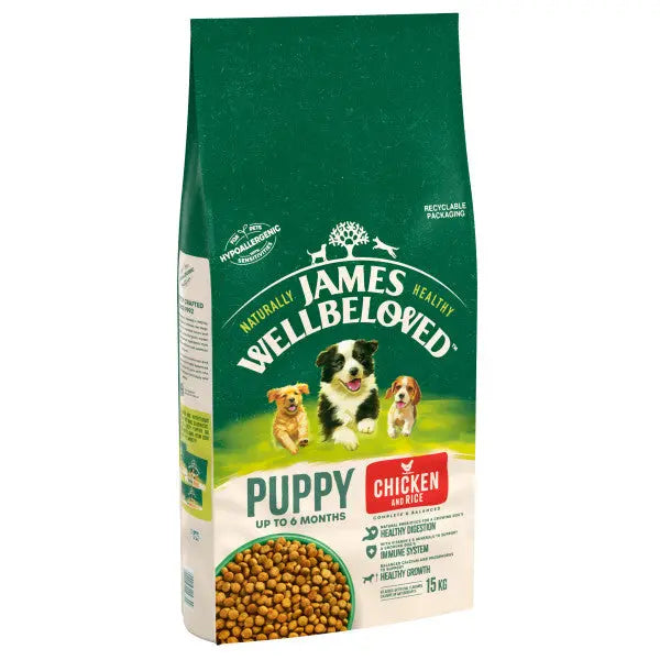 James Wellbeloved Puppy Chicken & Rice - Various Sizes - SEPTEMBER SPECIAL OFFER - 11% OFF - Chestnut Mill