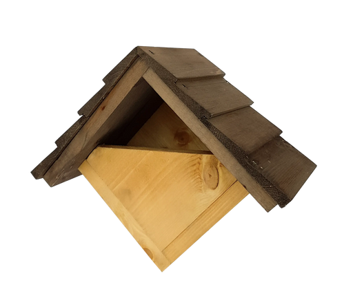 Johnston & Jeff Robin Nest Box with Shingles Roof - Chestnut Mill