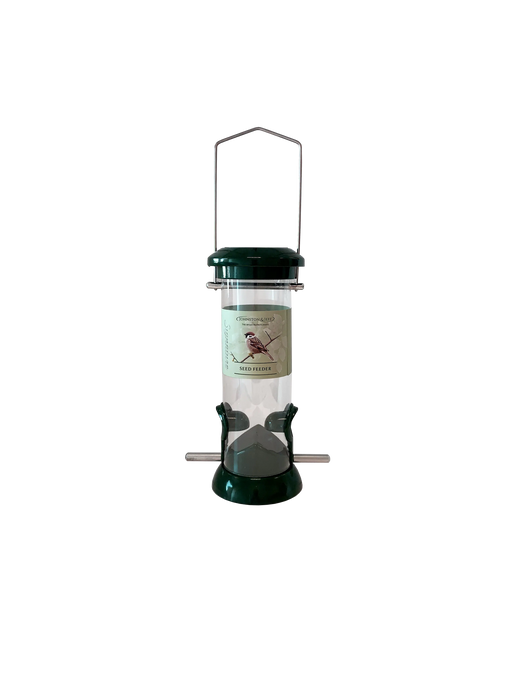 Johnston & Jeff Signature Green Cast Seed Feeder 2 Port 20cm - Chestnut Mill