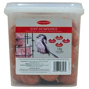 Johnston & Jeff Suet Dumplings Tub 30x100g - Chestnut Mill