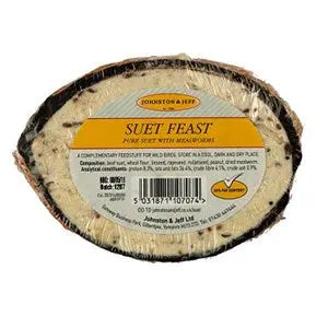 Johnston & Jeff Suet Feast Mealworm Half Coconut x10 - Chestnut Mill