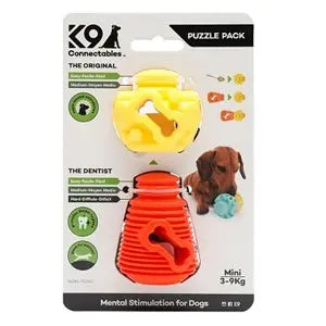 K9 Connectables Puzzle Pack Orange & Yellow  - Mini - Chestnut Mill