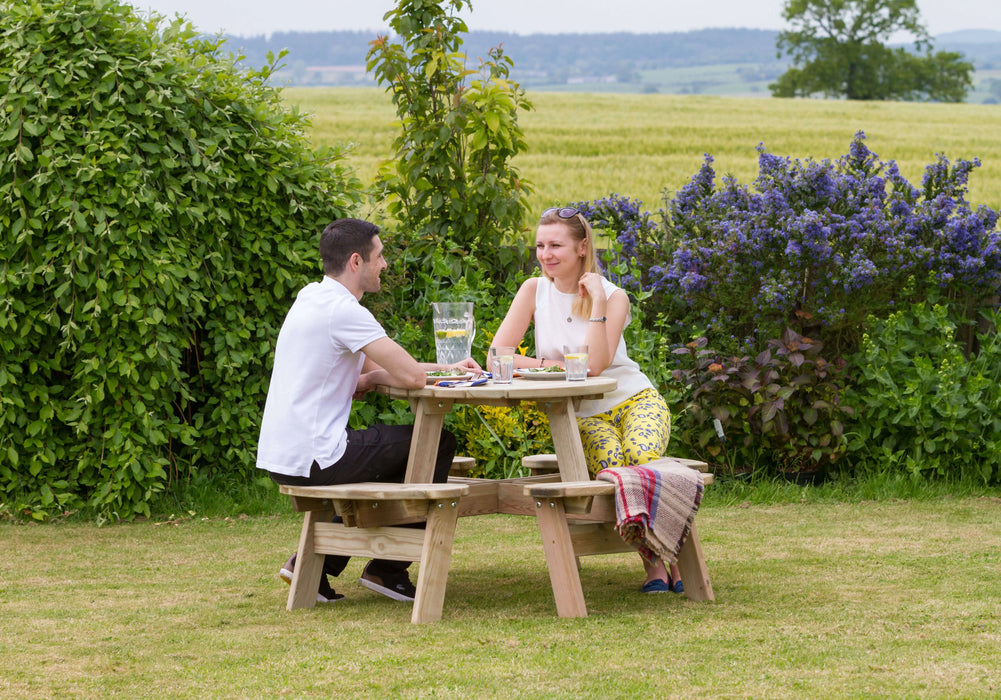 KATIE  ROUND PICNIC TABLE - Chestnut Mill