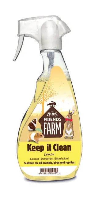 Keep It Clean Small Animal Cage Disinfectant - Lemon 6x500ml - Chestnut Mill