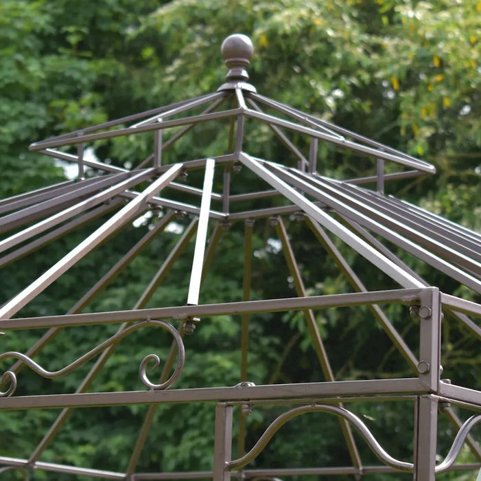 LYON SQUARE GAZEBO (2M) - Dark Brown Ascalon