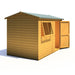 Lewis 10'x6' Single Door Shed Reverse Apex Style C - Chestnut Mill